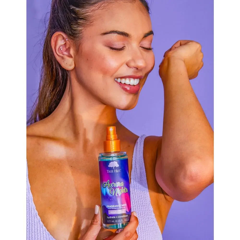 Tree Hut Aurora Nights‎ Fragrance Mist 6oz Hydrate + Condition Alcohol-Free 🌌✨